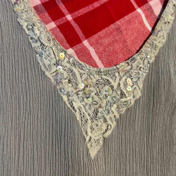 Sigrid Olsen Silk and Sequin Camisole Tank Top Size 6 - Picture 9 of 16